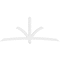 Ekena Millwork Davenport Architectural Grade PVC Gable Bracket, 96"W x 40"H x 2"D x 4"F, 10/12 Pitch GBP096X40X0204DAV00 - alternate 2